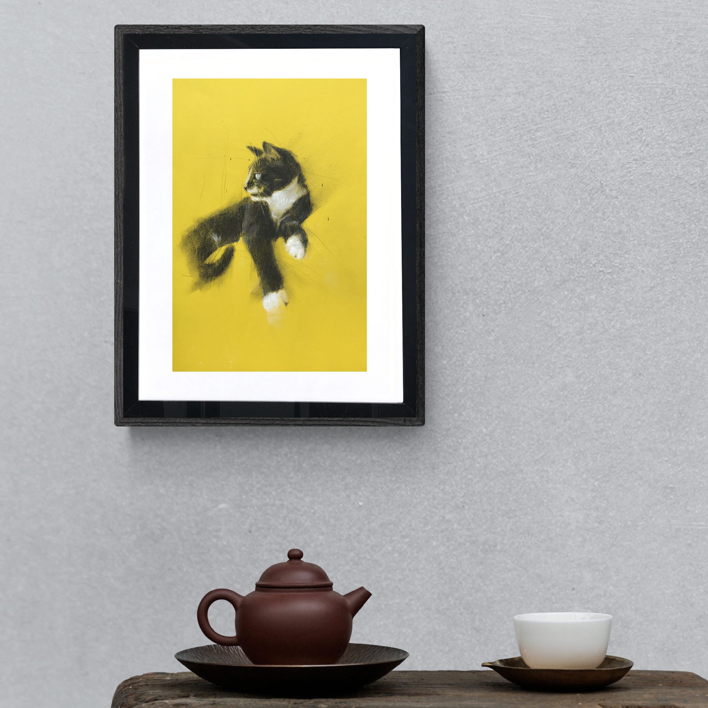 CHAT JAUNE | Tirage d'art